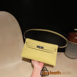 1Z/Jaune Poussin   Chevre HERMES Kelly Elan 