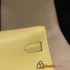 1Z/Jaune Poussin   Chevre HERMES Kelly Elan 