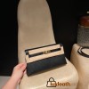 Chevre 89/Black (Noir)  HERMES Kelly Elan 
