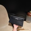 HERMES Kelly Elan  Chevre  89/Black (Noir)  Full Handmade