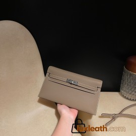 18/Étoupe Grey (Étoupe)   Madame  HERMES Kelly Elan 