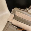 swift 18/Étoupe Grey Full Handmade エルメス Kelly Lakis32 Hermes 