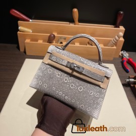 kelly20 Mini Kelly New stock 1B/Ombre Silver Hardware Full Handmade kellymini-002