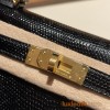 kelly20 Mini Kelly New stock 89 /Black (Noir) Gold Hardware Full Handmade kellymini-003