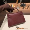 kelly20 Mini Kelly New stock 57 /Bordeaux Gold Hardware Full Handmade kellymini-006
