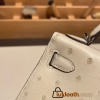 Hermes kelly20 ostrich 19cm 3C /Parchemin  Full Handmade kellymini-017
