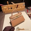 Hermes kelly20 chevre 19cm 2J Quebracho Gold Hardware Full Handmade kellymini-030