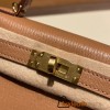 Hermes kelly20 chevre 19cm 2J Quebracho Gold Hardware Full Handmade kellymini-030