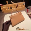 Hermes kelly20 chevre 19cm 2J Quebracho Gold Hardware Full Handmade kellymini-030