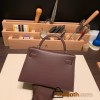 Hermes kelly20 chevre 19cm 41/ Havane Silver Hardware Full Handmade kellymini-036
