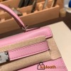 Hermes kelly20 chevre 19cm X9 /Mauve Sylvestre Silver Hardware  Full Handmade kellymini-038