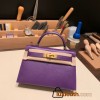 Hermes kelly20 epsom19cm 9W/ Crocus Gold Hardware  Full Handmade kellymini-044