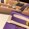 Hermes kelly20 epsom19cm 9W/ Crocus Gold Hardware  Full Handmade kellymini-044