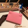 Hermes kelly20 epsom19cm 1Q /Rose Confetti Gold Hardware Full Handmade kellymini-047