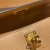 Hermes kelly20 epsom19cm 0M/Chai Gold Hardware Full Handmade kellymini-050