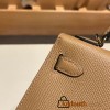 Hermes kelly20 epsom19cm 0M/Chai Gold Hardware Full Handmade kellymini-050