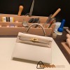 Hermes kelly20 epsom19cm 10 /Craie & S2 /Trench Gold Hardware Full Handmade kellymini-056