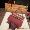 Hermes kelly20 epsom19cm 55/ Rouge H Gold Hardware  Full Handmade kellymini-061