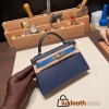 Hermes kelly20 epsom19cm 37 /Gold& S2/ Trench Silver Hardware  Full Handmade kellymini-069