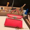 Hermes kelly20 epsom19cm 10 /Craie & 8F/Etain Gold Hardware  Full Handmade kellymini-083