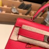 Hermes kelly20 epsom19cm 10 /Craie & 8F/Etain Gold Hardware  Full Handmade kellymini-083
