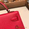 Hermes kelly20 epsom19cm 10 /Craie & 8F/Etain Gold Hardware  Full Handmade kellymini-083
