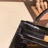 Hermes kelly20 Alligateor crocodile 24/Tabac Camel Gold Hardware Full Handmade kellymini-104