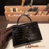 Hermes kelly20 Alligateor crocodile 24/Tabac Camel Gold Hardware Full Handmade kellymini-104