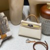 Hermes kelly20 Alligateor crocodile 8L/Beton (Béton) Gold Hardware Full Handmade kellymini-111