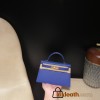 Gold Hardware7T/ Blue Electric  Epsom   Full Handmade   Kelly mini 