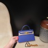 Gold Hardware7T/ Blue Electric  Epsom   Full Handmade   Kelly mini 