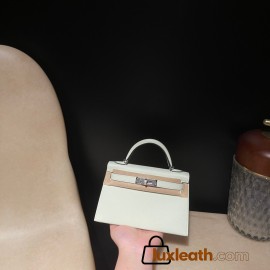 Silver Hardware   0S vertdeau  Epsom   Full Handmade   Kelly mini   