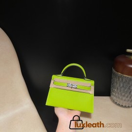 Silver Hardware    K6 Granny Epsom   Full Handmade   Kelly mini  