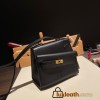 89/Black (Noir)   Gold Hardware   Double-Sided Kelly Irregular Design Veau Epson