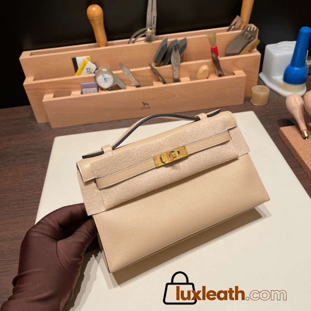 S2/Trench Gold Hardware  kelly pochette  Epsom 