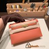  3L /Rose Tea Gold Hardware  kelly pochette  Epsom 