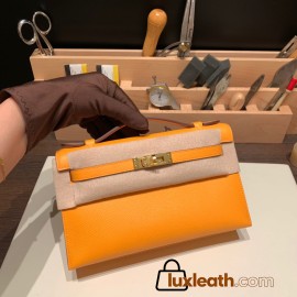  9H/Soleil Gold Hardware  kelly pochette  Epsom 