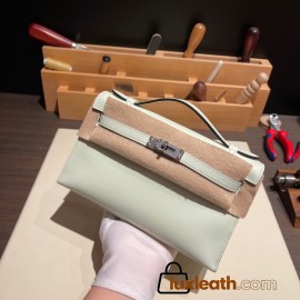  0S vertdeau Silver Hardwarekelly pochette  swift 
