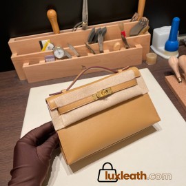 0M/Chai Gold Hardware kelly pochette  swift 