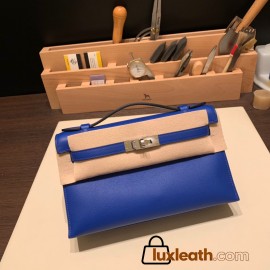  7T/ Blue Electric Silver Hardwarekelly pochette  swift 