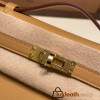  4B /Biscuit  Gold Hardware kelly pochette  swift 