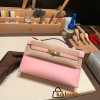  3Q/ Rose Sakura Gold Hardware kelly pochette  swift 