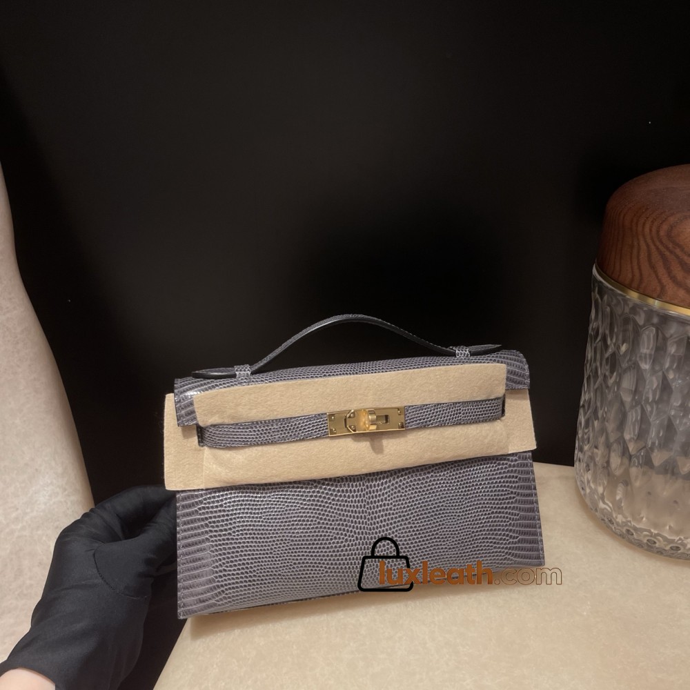 Lizardkelly pochette  84 Gris Fonce