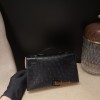 ostrich kelly pochette  89/Black (Noir) 