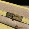 ostrich kelly pochette 1Z/Jaune Poussin  