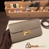 18/Étoupe Grey (Étoupe)   Gold Hardware  Full Handmade Kelly to go   epsom  