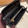  89/Black (Noir)  Gold Hardware    Full Handmade Kelly Wallet Long To Go  epsom 