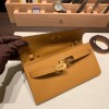 2S/Sesame Gold Hardware  Full Handmade Kelly Wallet Long To Go   epsom  