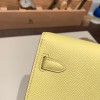  9R/Lime  Gold Hardware  Full Handmade Kelly Wallet Long To Go   epsom  