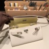 10/Craie & 1Z/Jaune Poussin  Silver Hardware   kellyto-066 Full Handmade Kelly Wallet Long To Go   epsom  